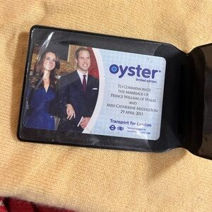 Oyster Limited Edition Commemorative Travel Card - Blue Accents. Purchased in UK